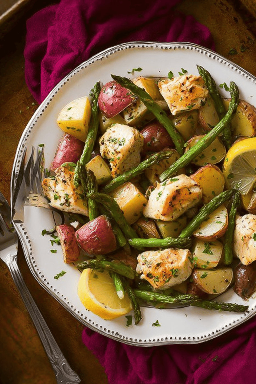 Healthy One-Pan Lemon Chicken: 52g Protein, Low Prep